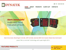 Tablet Screenshot of dynatekindia.com